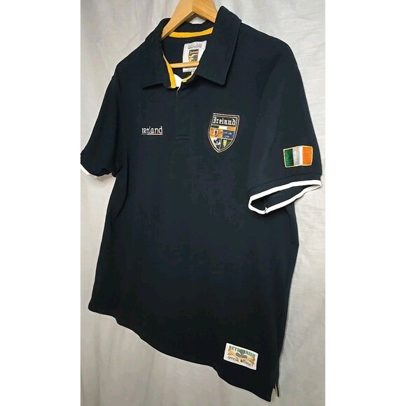 Retro Irish Heritage Collection Ireland Polo Shirt, Sz XL, Blue - Picture 3 of 11